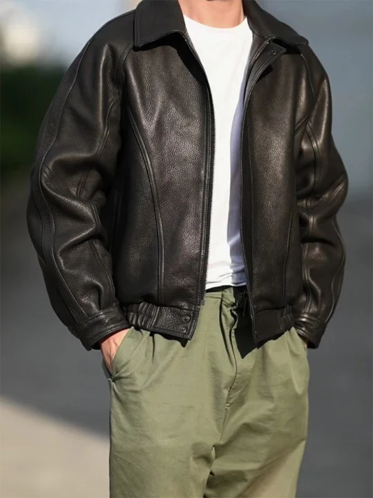 Blouson Cuir Casual – Image 3