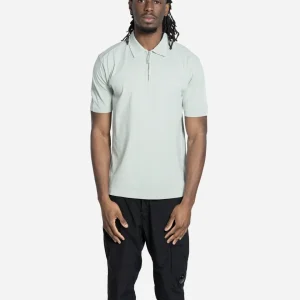 Polo Demi-Zip en Jersey