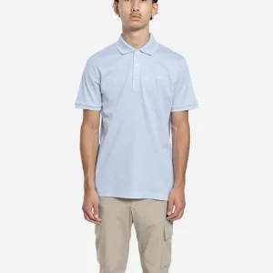 Polo en Double Piqué Badge Shark