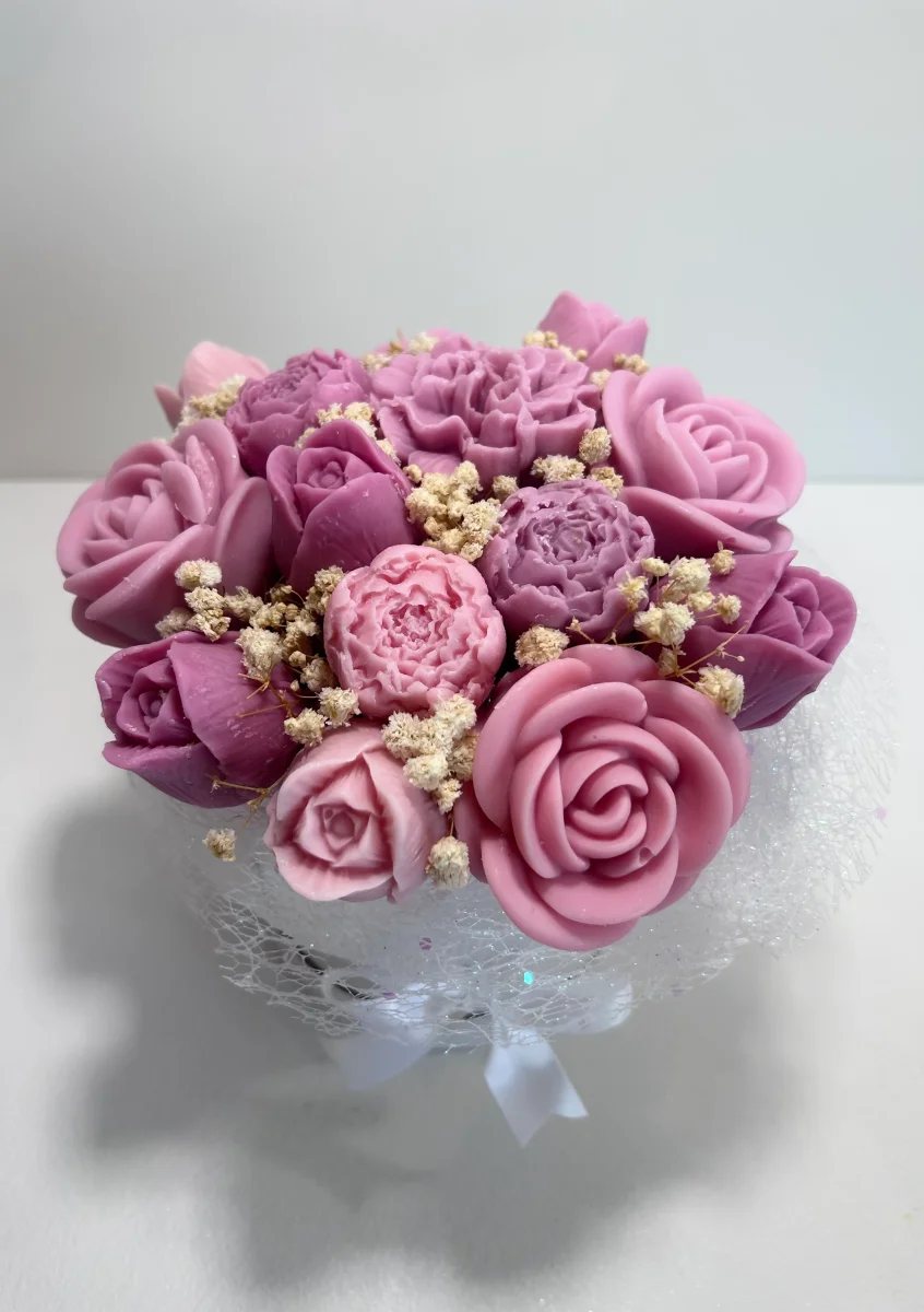BOUQUET DE FONDANTS PARFUMES CAMAIEU DE ROSE – Image 4