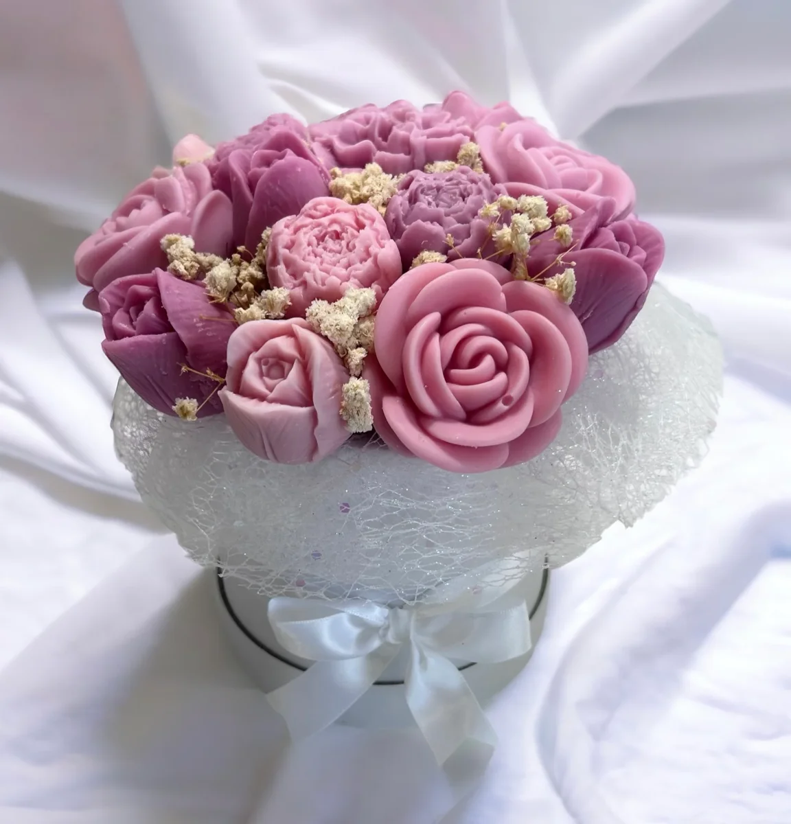 BOUQUET DE FONDANTS PARFUMES CAMAIEU DE ROSE – Image 3