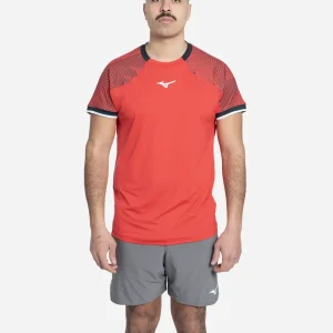 Tennis Shadow S/Sleeve Tee Red/Black
