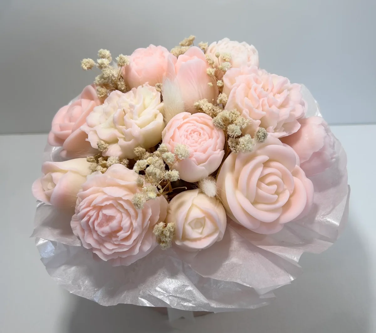 BOUQUET DE FONDANTS PARFUMES ROSE PALE – Image 3