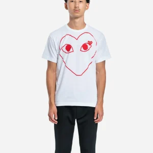 T-Shirt Outline Heart Red