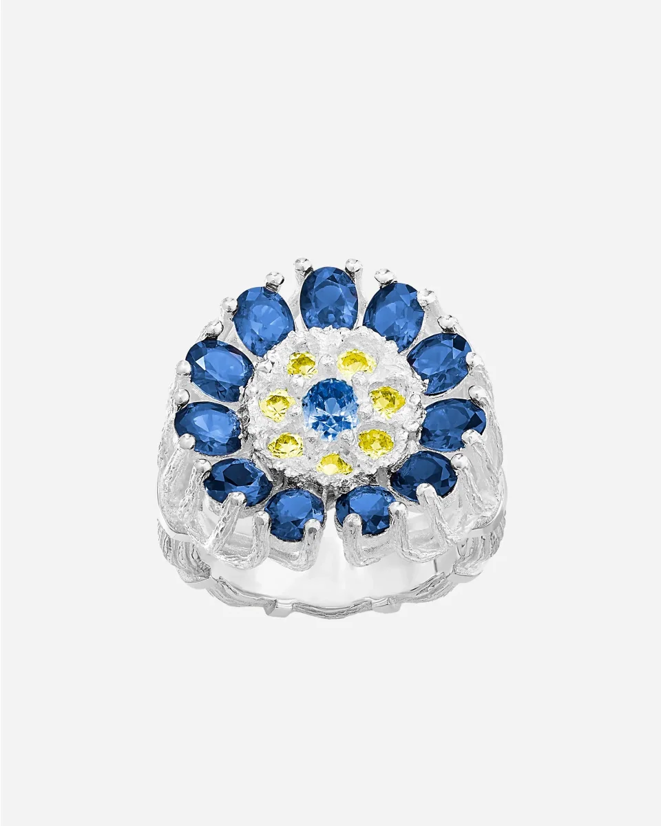 Bague Dorset Dahlia en Argent – Image 2