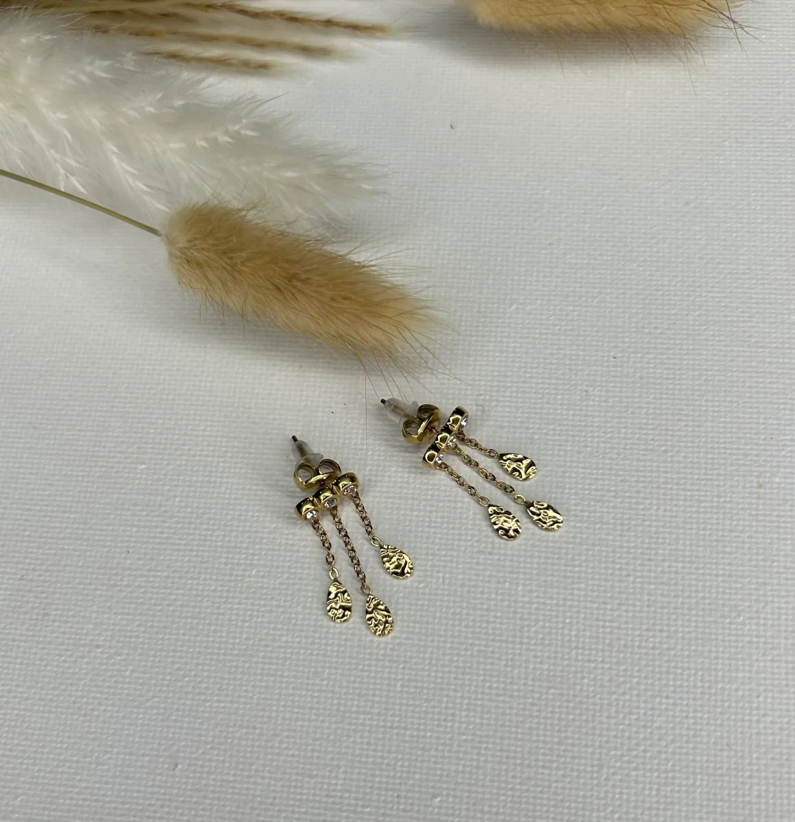 Boucles d’oreilles Baya strass – Image 3