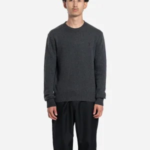 Pull Col Rond Ami de Coeur en Cachemire Anthracite