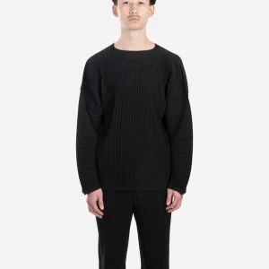 T-Shirt Plissé Manches Longues