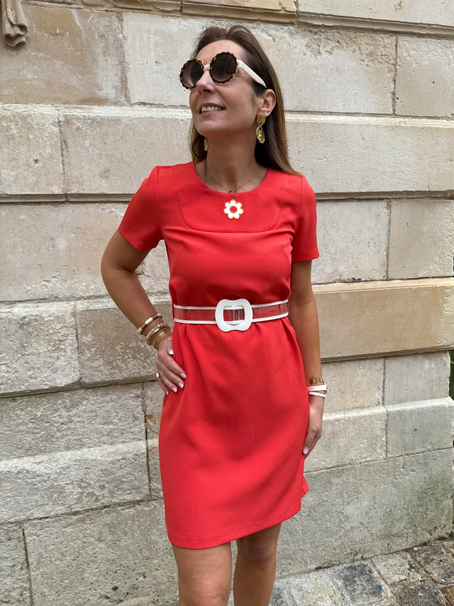 Robe orangeade PASSIONNEMENT Hippocampe – Image 3