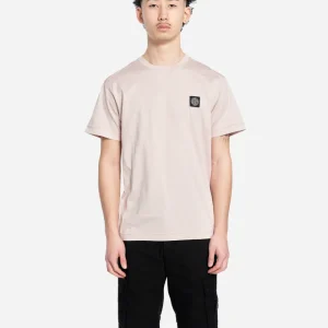 T-Shirt à Écusson Rose