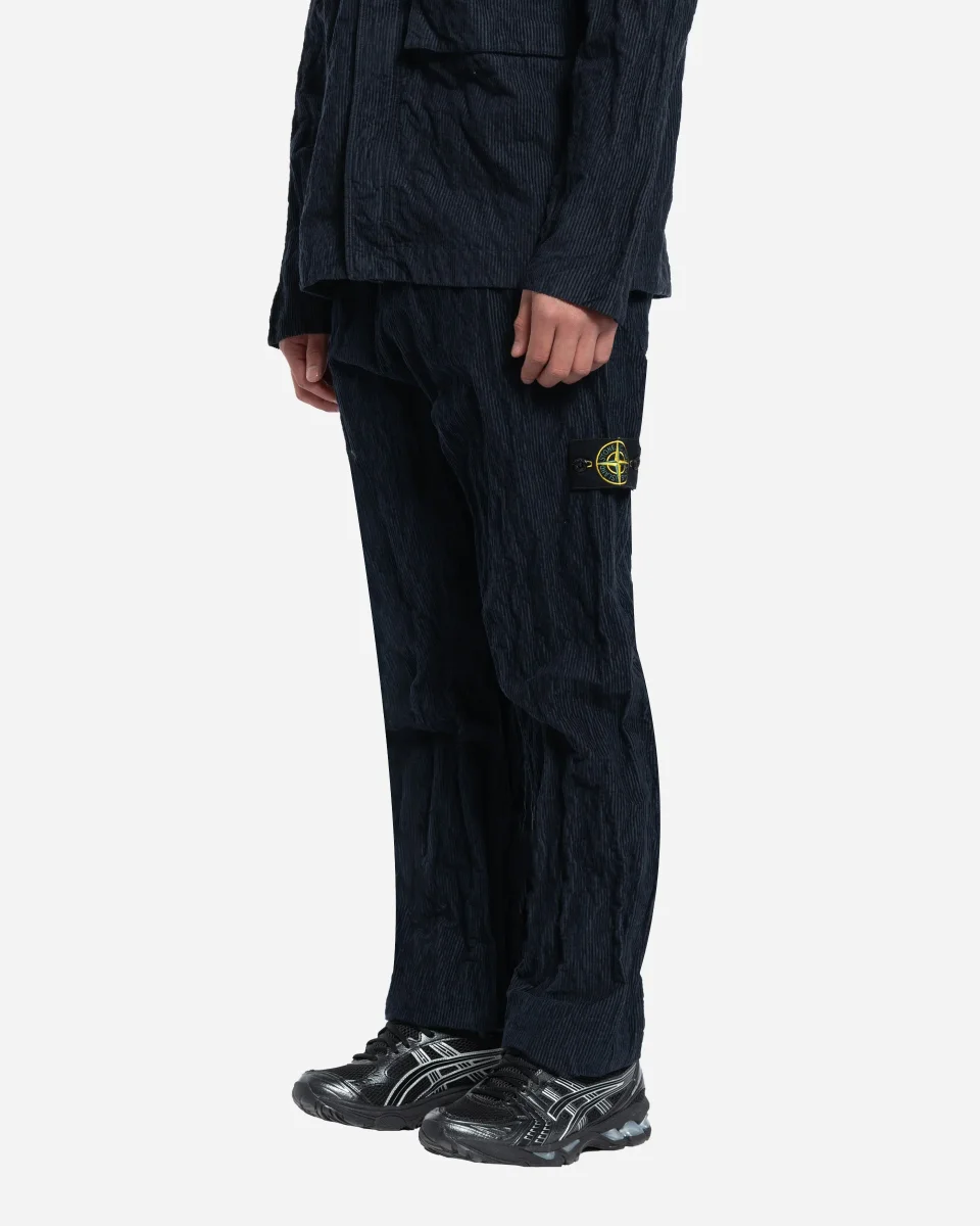 Pantalon en Velours Côtelé Bleu Marine – Image 3