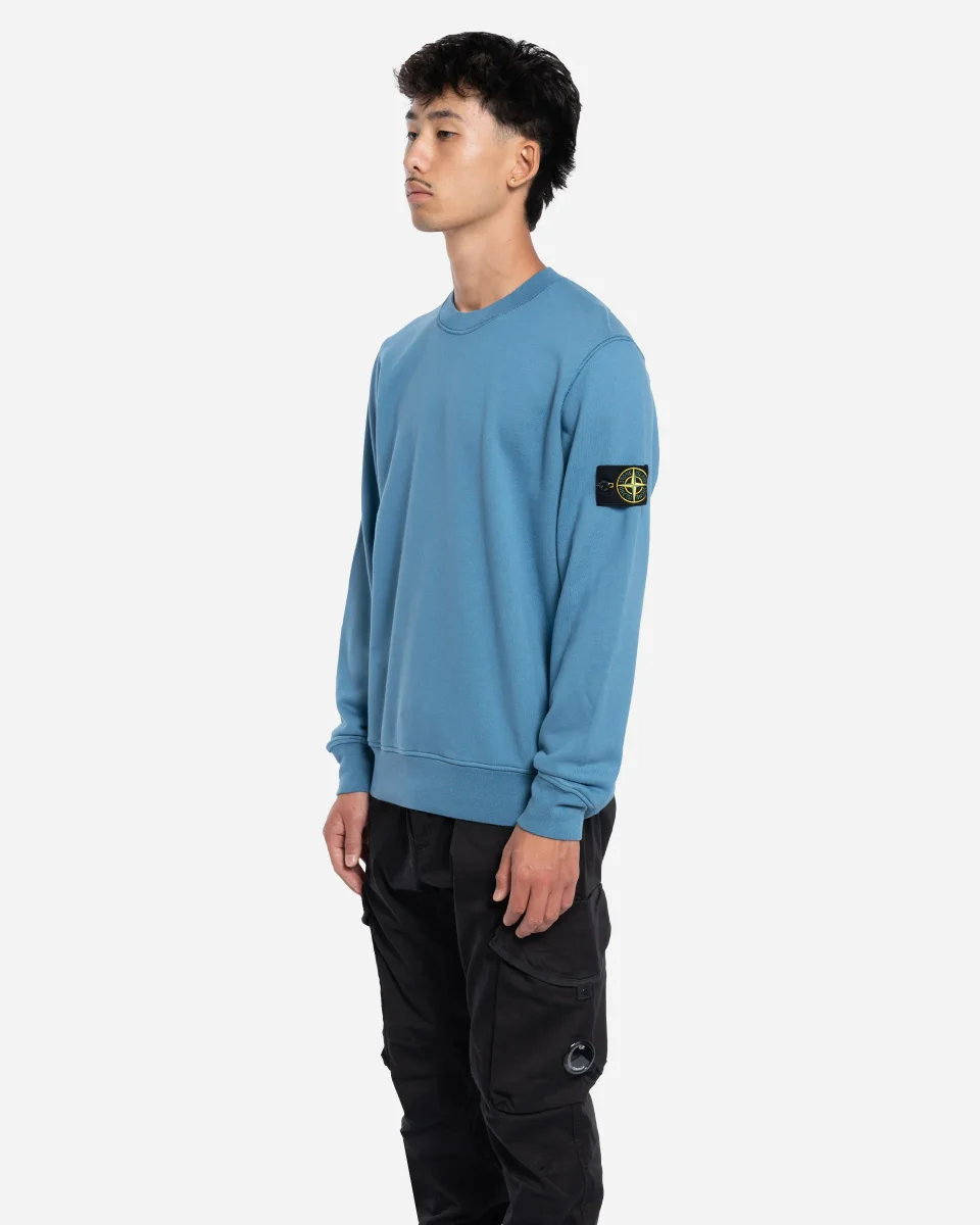 Sweatshirt à Col Rond Bleu Encre – Image 3