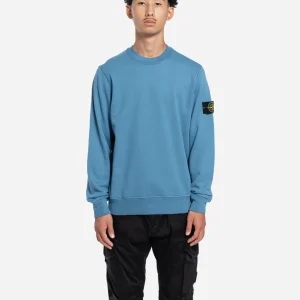 Sweatshirt à Col Rond Bleu Encre