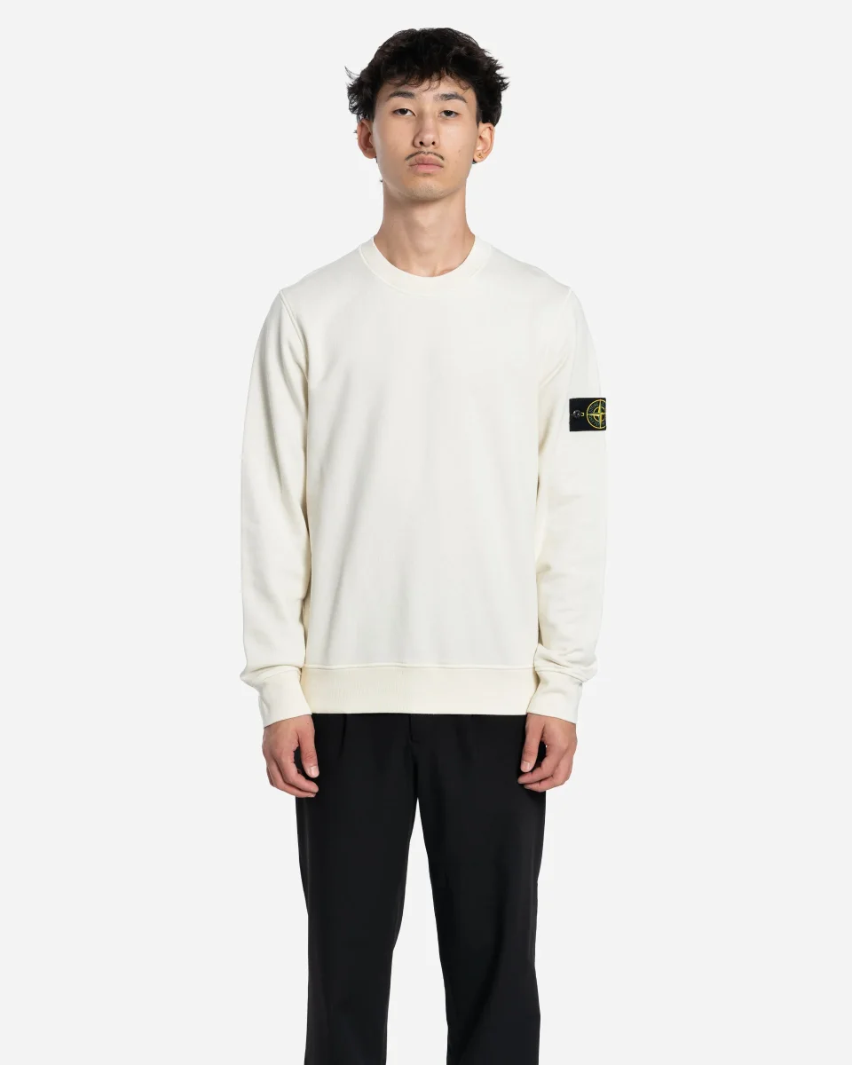 Sweatshirt Ras-du-Cou en Molleton Ivoire – Image 2