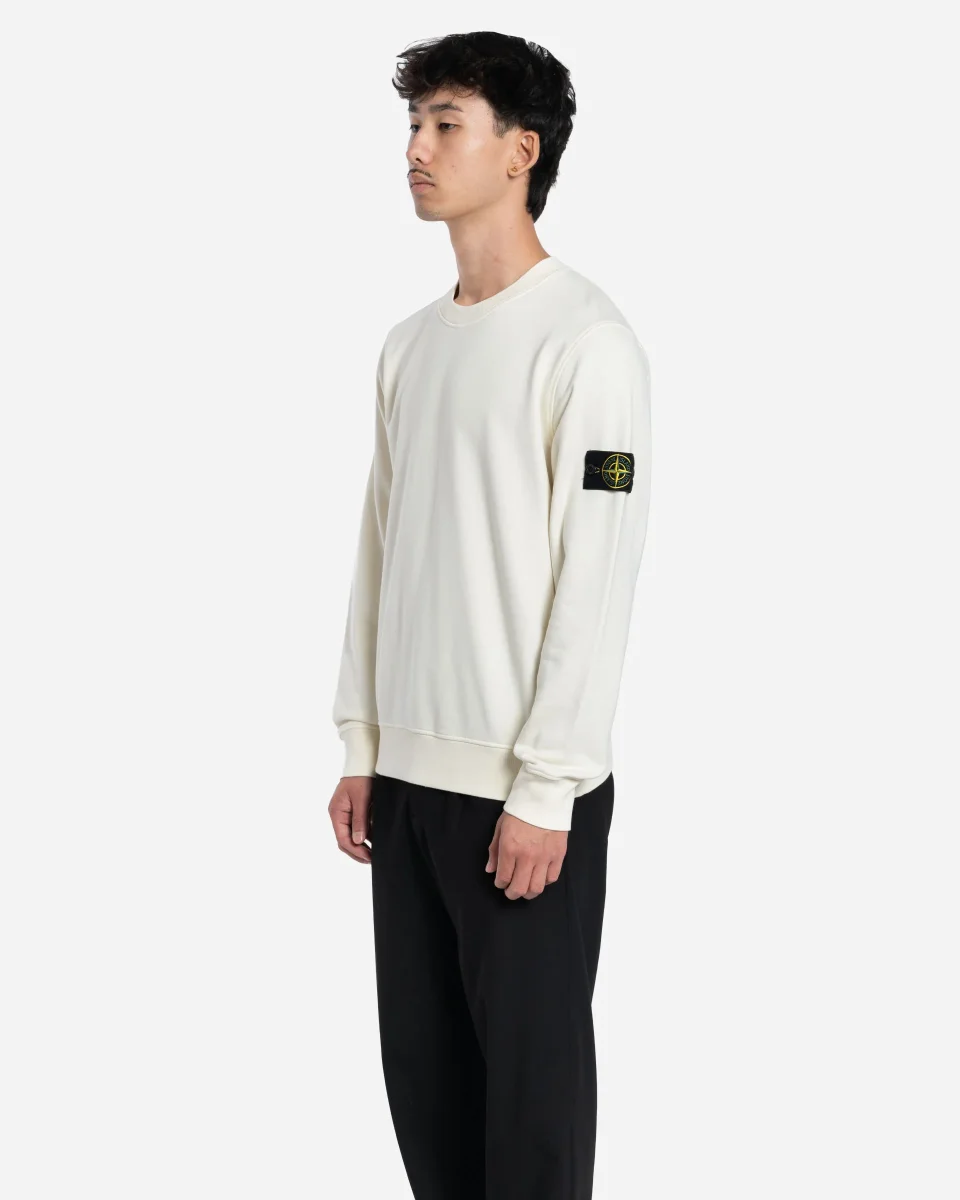 Sweatshirt Ras-du-Cou en Molleton Ivoire – Image 3