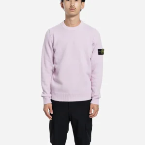 Pull Ras-du-Cou Rose en Maille