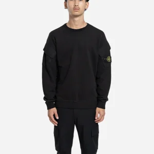 Sweatshirt à Poches Noir