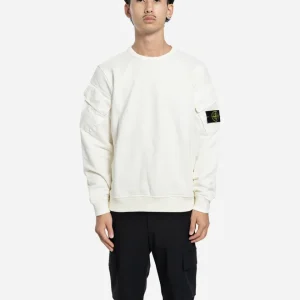 Sweatshirt à Poches Ivoire