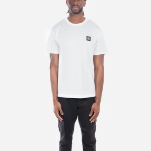 T-Shirt à Écusson Blanc