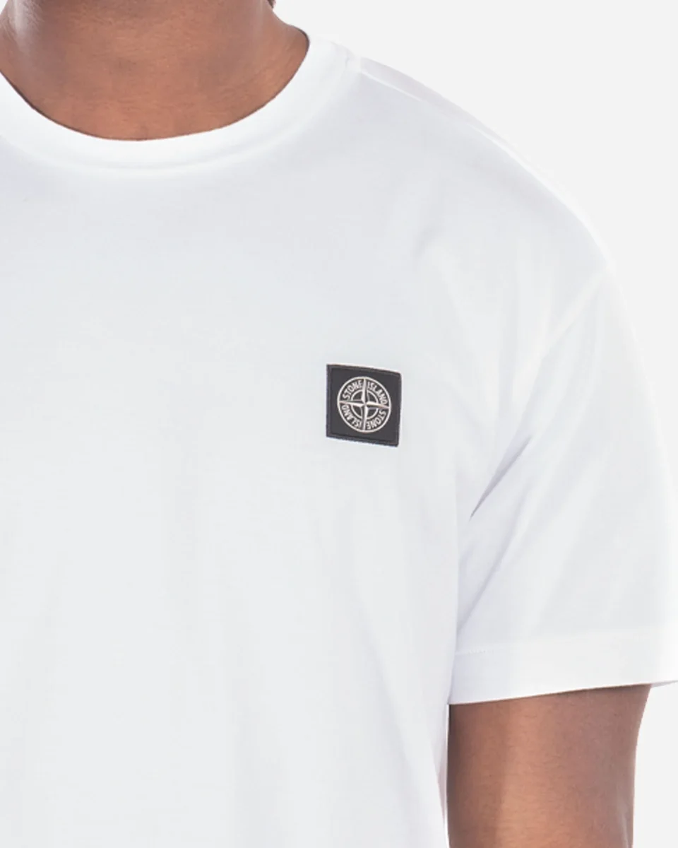 T-Shirt à Écusson Blanc – Image 3