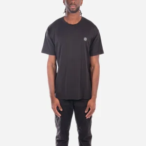 T-Shirt à Écusson Noir