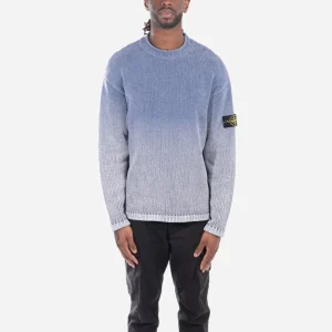 Pull Ras-du-Cou en Chenille de Coton Dark Blue