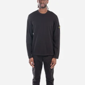 Sweatshirt Ras-du-Cou en Molleton Noir