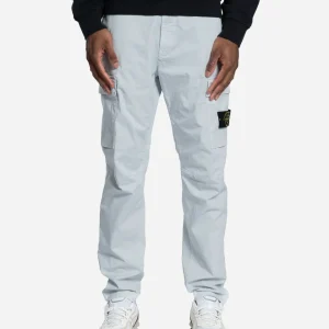 Pantalon Cargo en Sergé de Coton Bleu Ciel