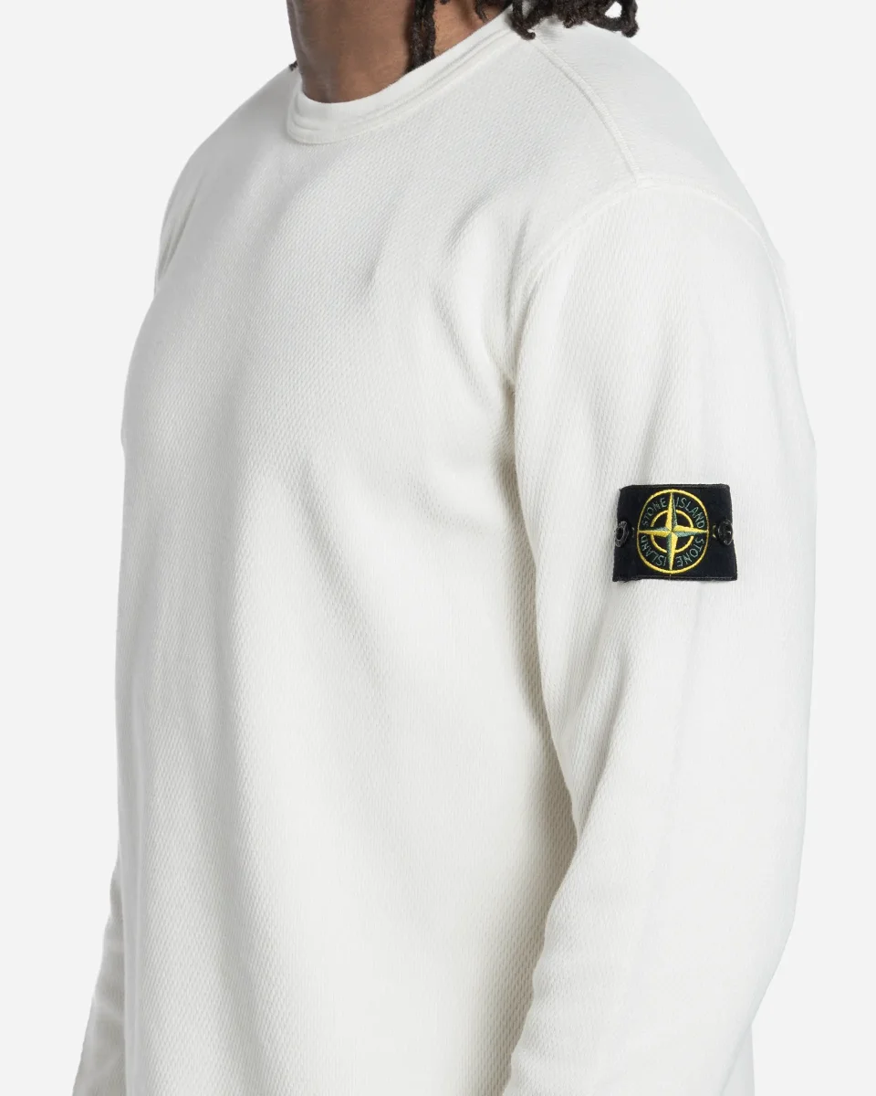 Sweatshirt Ras-du-Cou en Molleton de Coton Ivory – Image 3