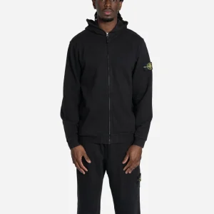 Sweatshirt Zippé à Capuche Noir