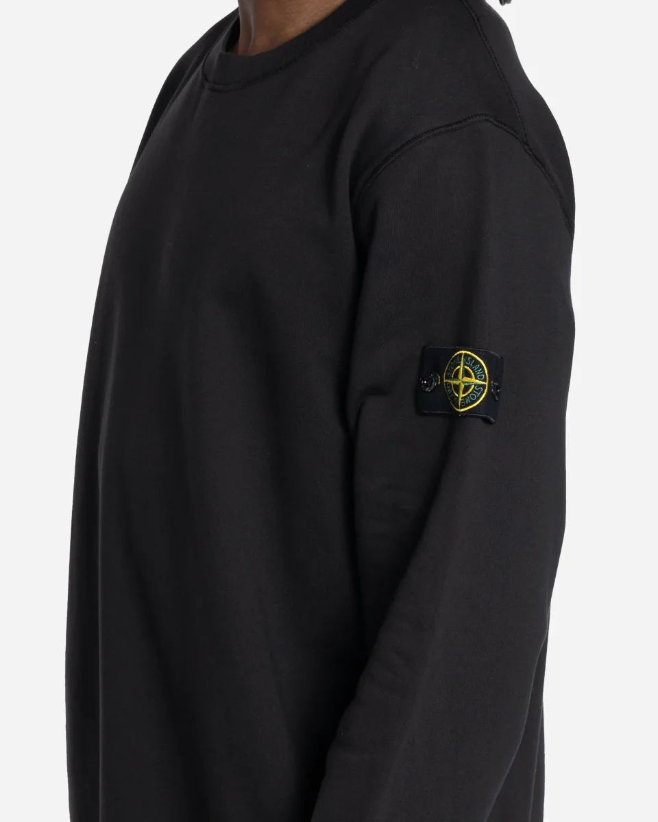 Sweatshirt à Col Rond Noir – Image 3