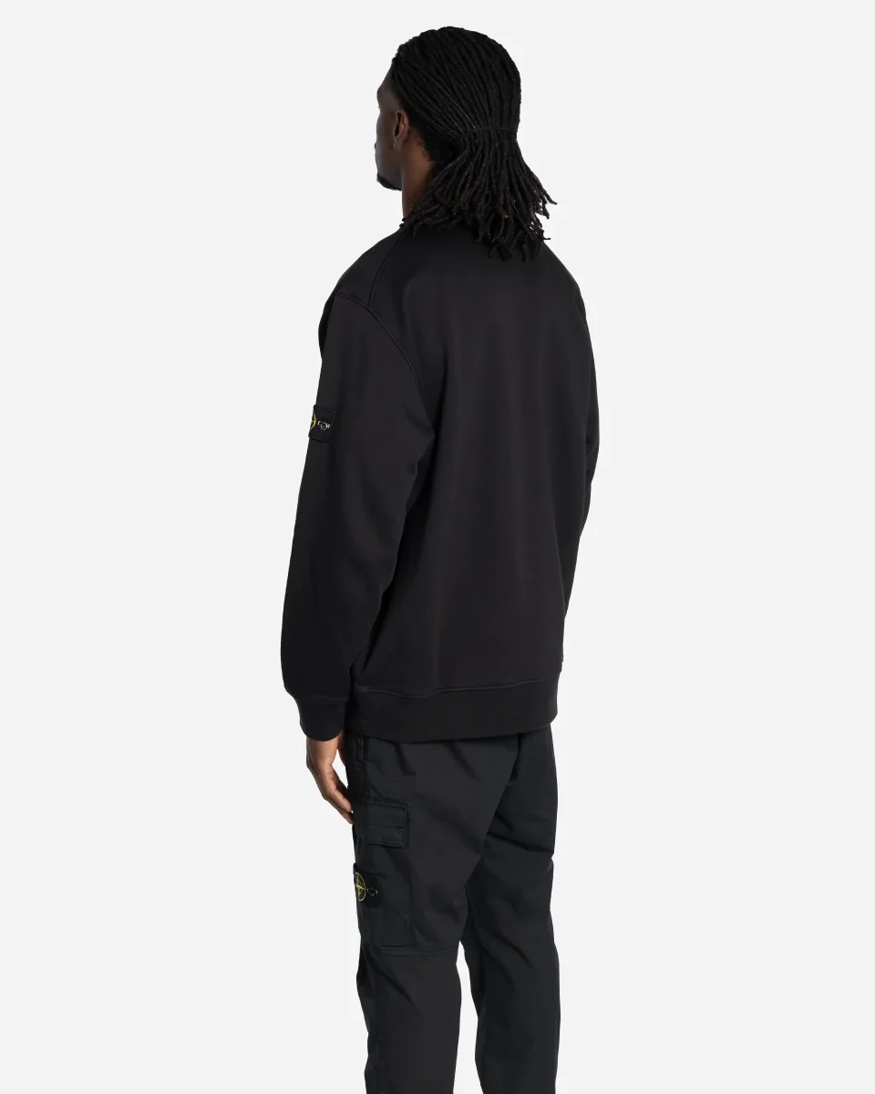 Sweatshirt à Col Rond Noir – Image 5