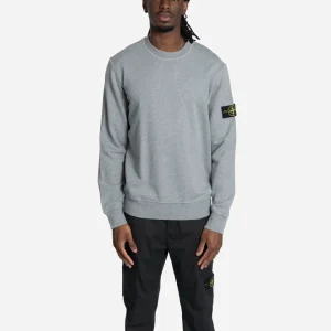 Sweatshirt Ras-du-Cou Gris Poudré Mélangé
