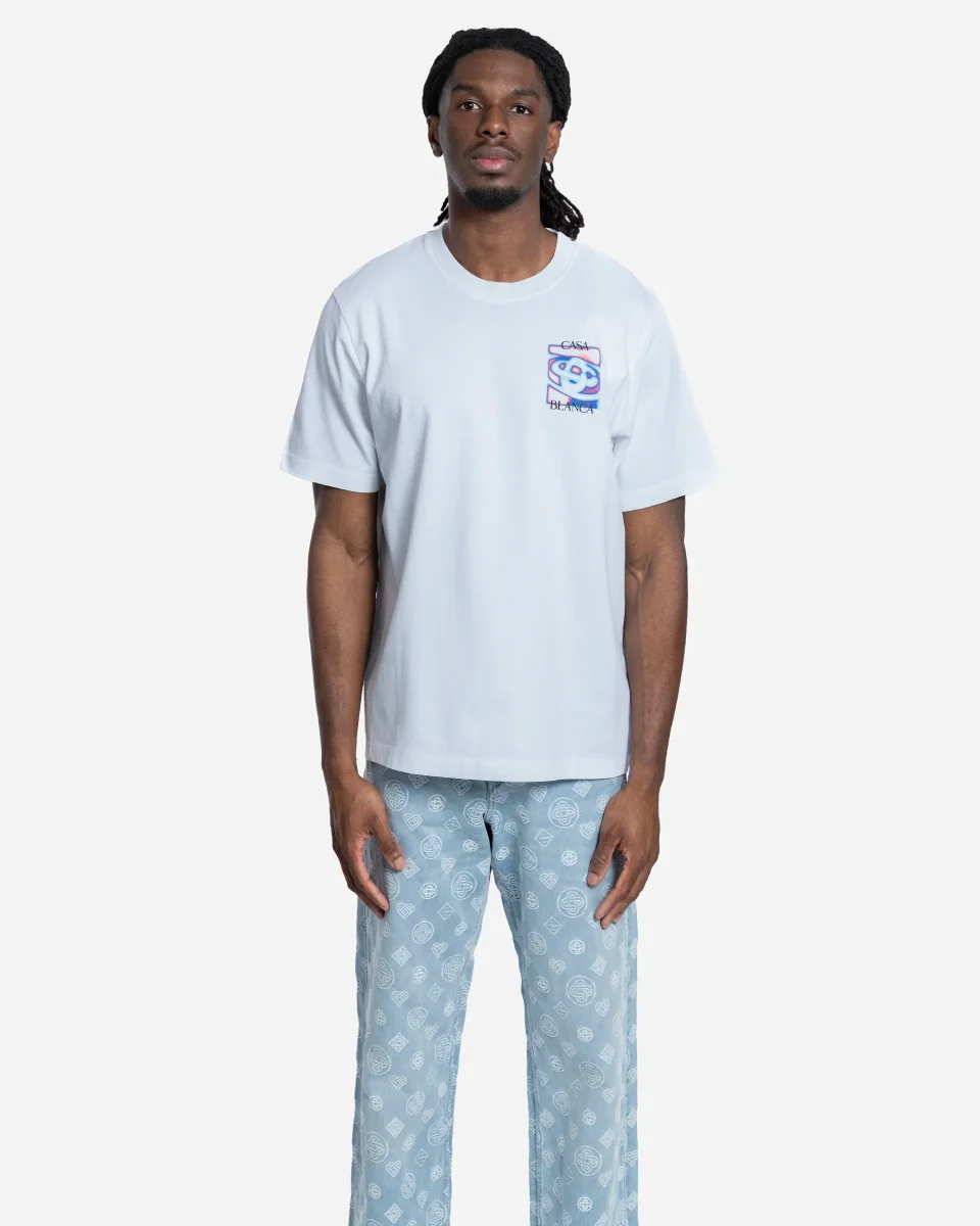 T-Shirt Heat Map Blanc – Image 3