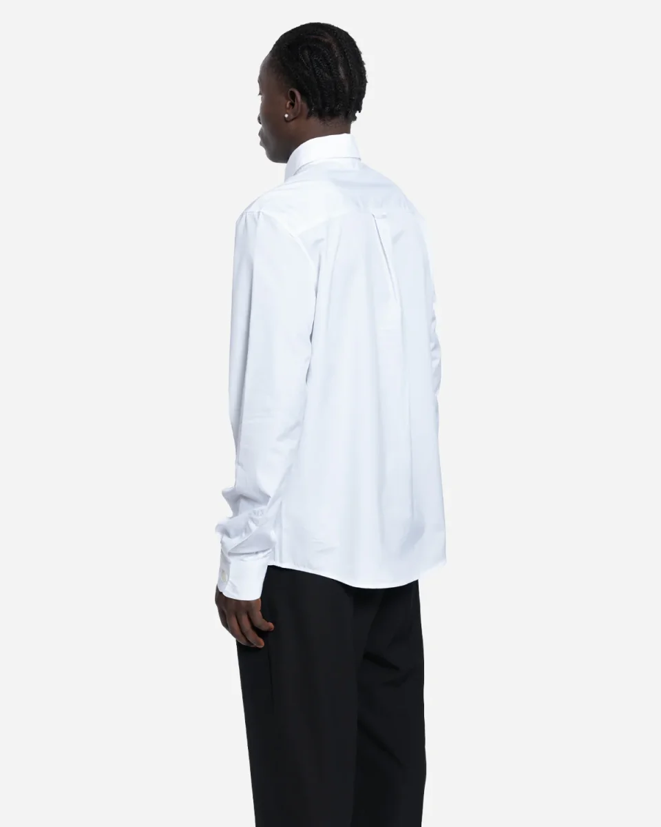 Chemise Oxford Orange Brodée – Image 4