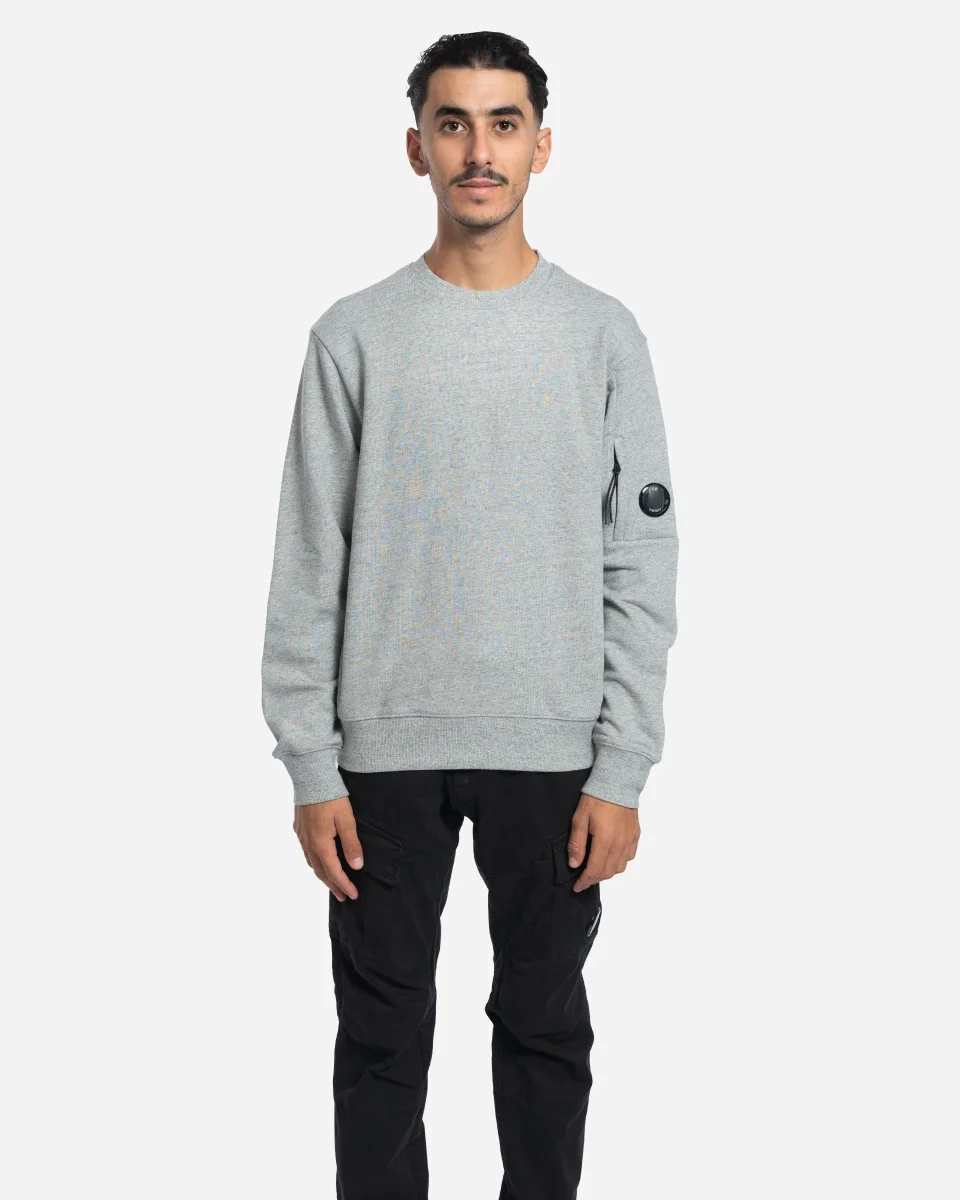 Pull à Col Ras du Cou en Coton Brossé