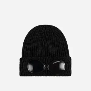 Bonnet Goggle en Laine Noir