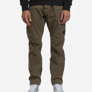 Pantalon Cargo en Satin Stretch