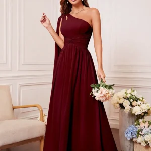 Robe demoiselle d'honneur épaule dénudée