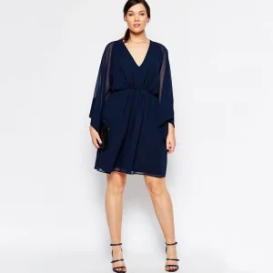 Robe en mousseline grande taille