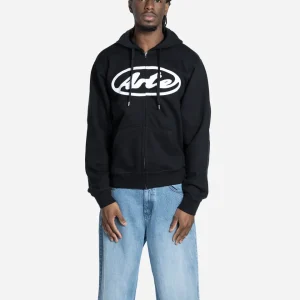 Sweat à Capuche Zippé avec Logo Cercle