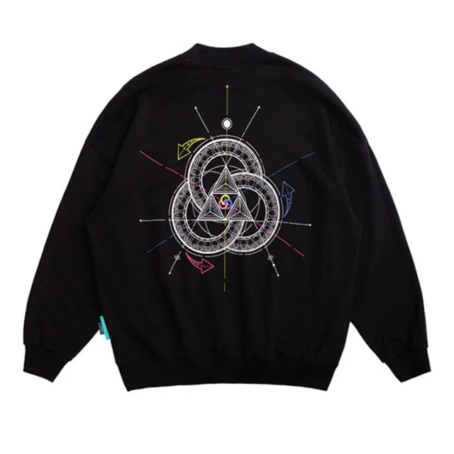 Sweat Shirt Noir "Earth Song"