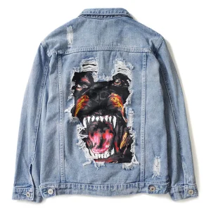 Veste en Jean "Beware"
