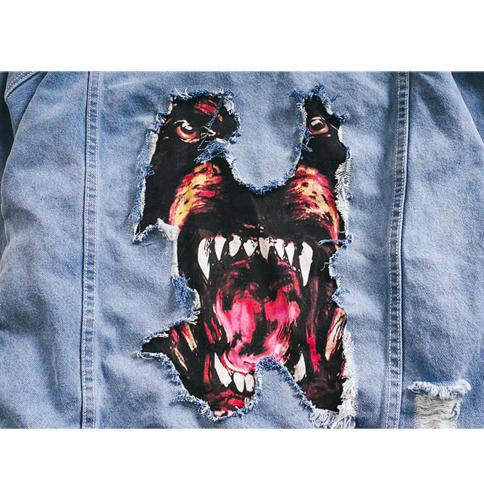 Veste en Jean "Beware" – Image 8
