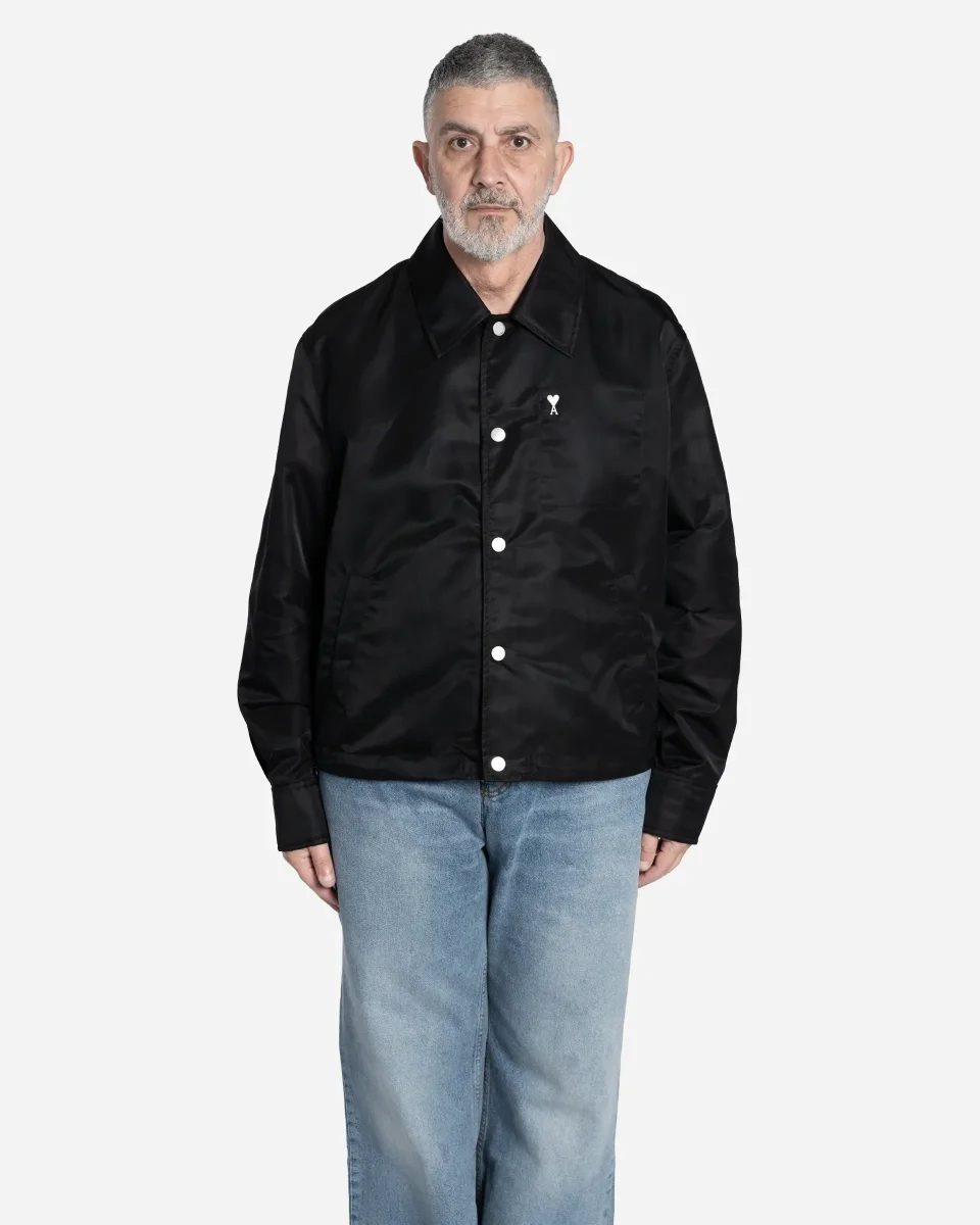 Blouson Boutonné Rivet Ami De Coeur en Nylon – Image 2