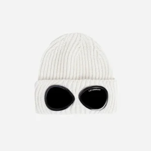 Bonnet Goggle en Laine Blanc