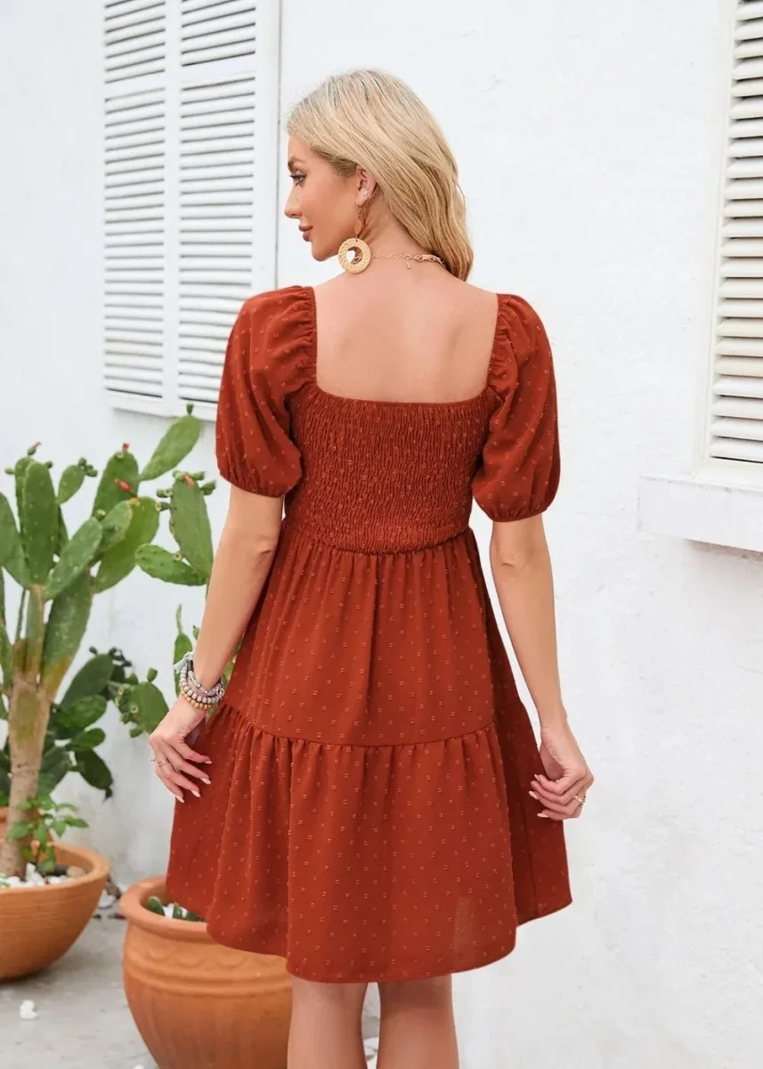 Robe bohème chic terracotta – Image 5