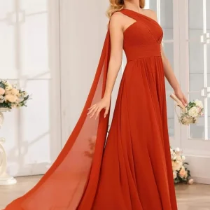 Robe demoiselle d'honneur couleur terracotta