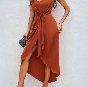 Robe marron terracotta