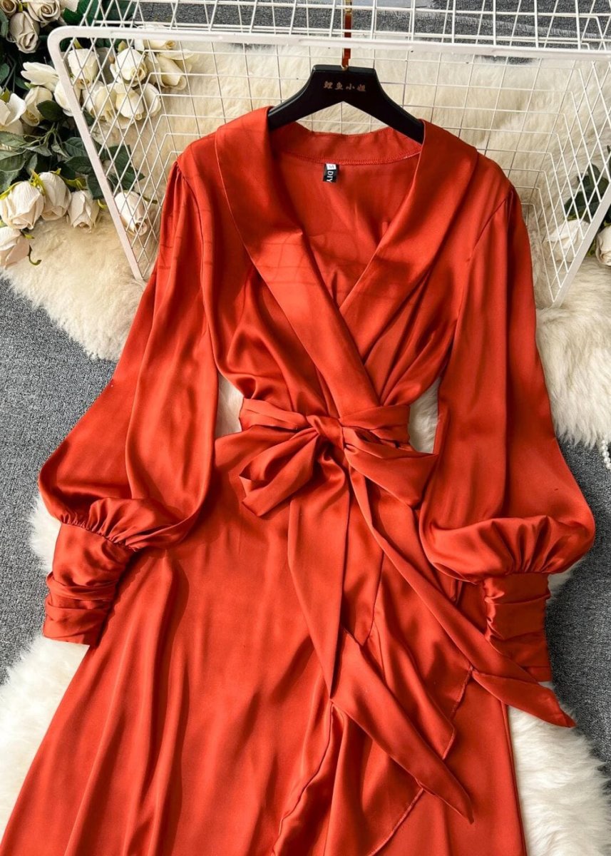 Robe portefeuille terracotta – Image 7